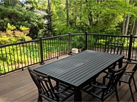 <b>Trex Transcend Spiced Rum Deck Boards with Black Ultralox Aluminum Railing in Severna Park MD</b>